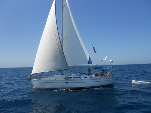 Panoramix sailing the Caribean